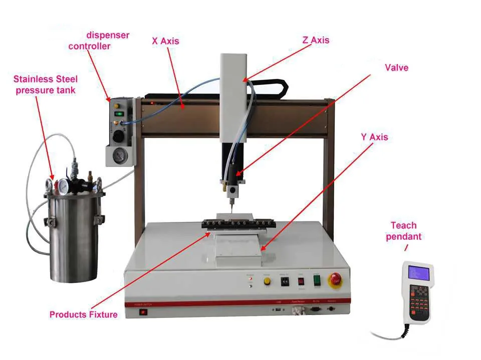 Automatic Glue Dispensing Machine/Plastisol Dispensing Robot/UV Glue Dispenser