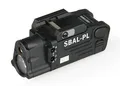 new arrival weapon flashlight with red laser standard pistol rail M1913 rail tactical flashlight for hunting