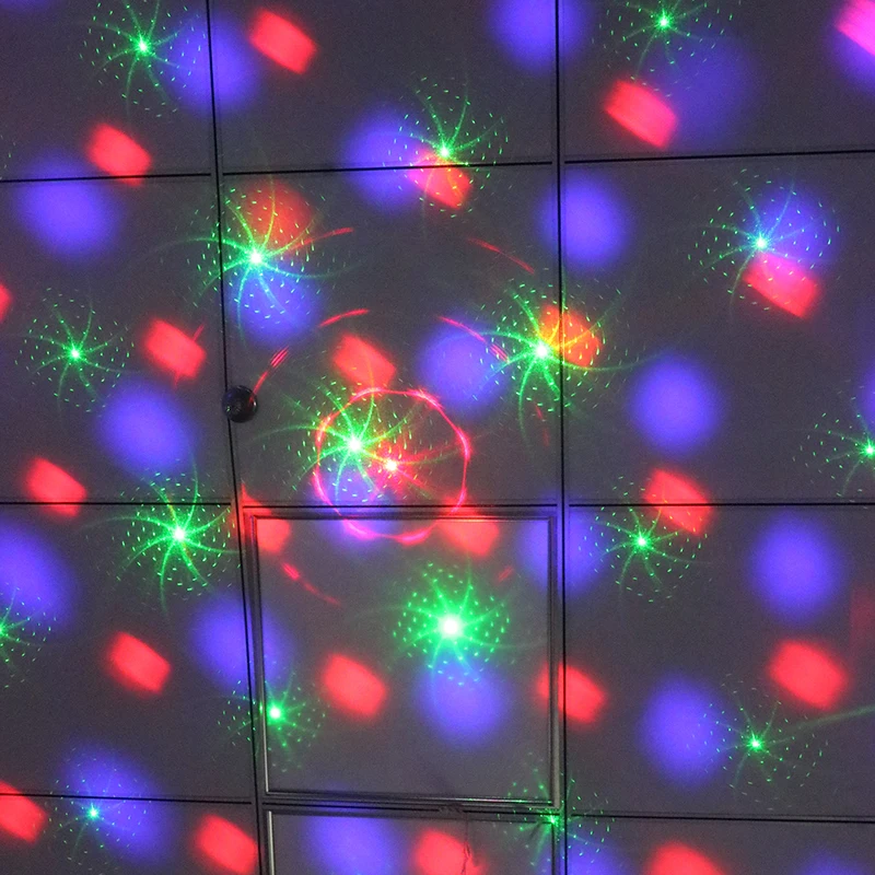 16 Patterns 16 in 1 Led Laser Magic Ball with Remote Control for Hotel Use Voice Control