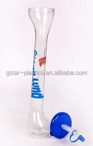 Пластиковые чашки для двора со светодиодом/чашка для двора с длинным горлышком с крышкой/прозрачная чашка для двора с соломинкой