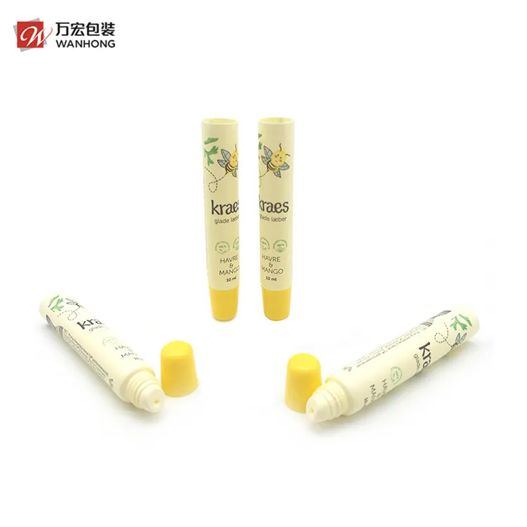 Balm Plastic Tubes Promotional Custom Plastic Empty Cosmetic Soft Packing Lip Balm PE Tube