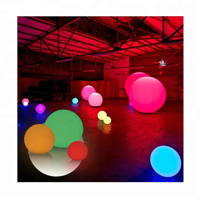 Giant Led Lighting Inflatable Ground smiley Face Balloon for Party Decoration