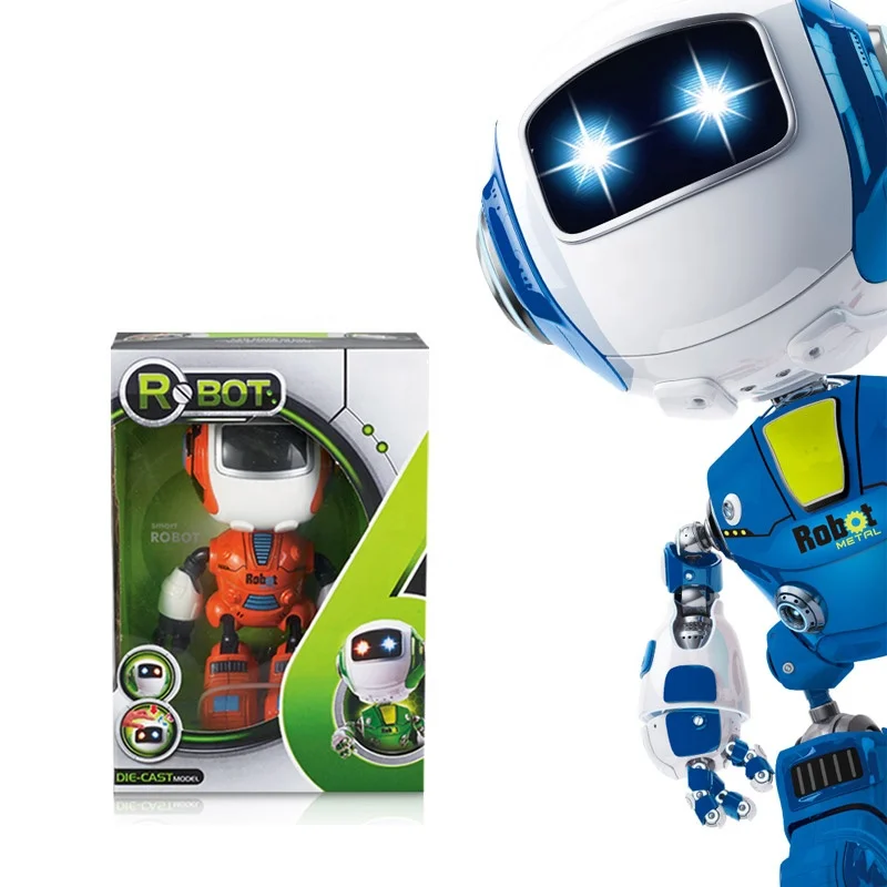 EN71 Certified New Design Tiny Induction Smart Robot Toy with Light Music AG13