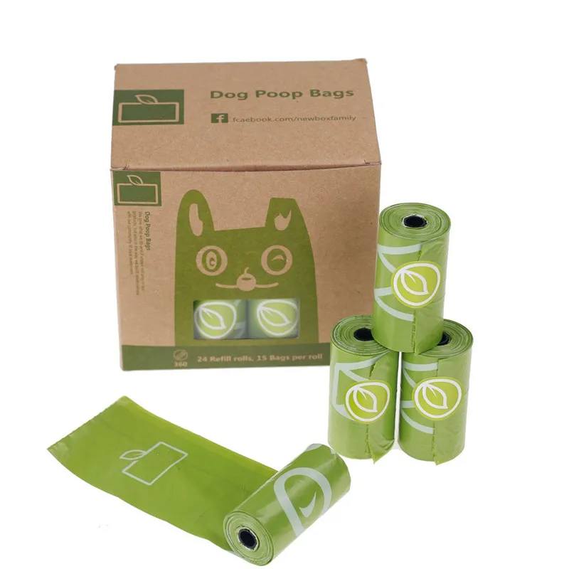 100 Biodegradable Dog Poop Bag Custom Printed Mascotas Cornstarch