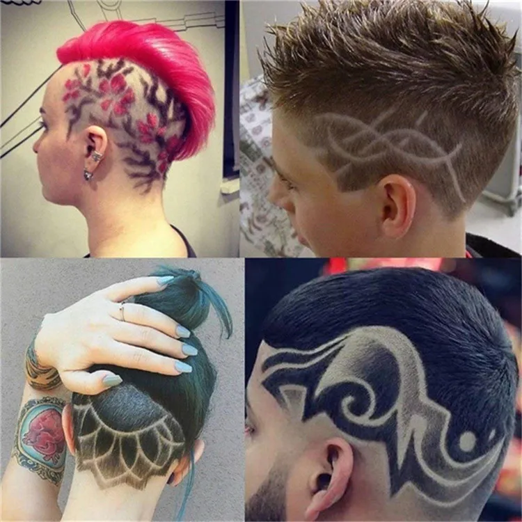 Wholesale Hair Styling Tattoo Template Stencil Trimmer Salon