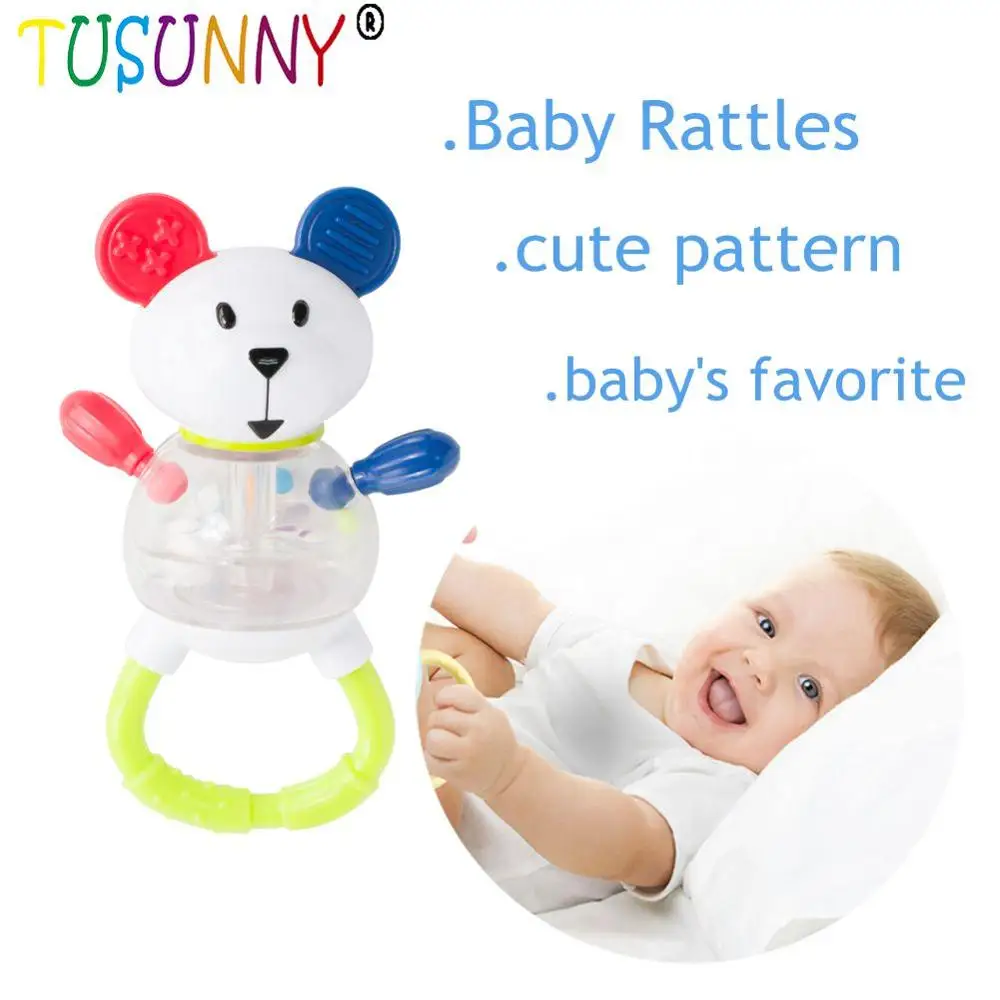 Мягкие Детские носки с милыми животными, игрушки, погремушки на запястье и ножки