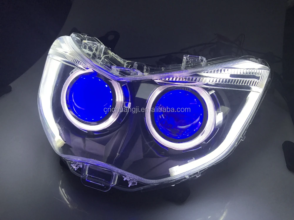 YAMAHA NMAX 125 用 NMAX JPA LED ヘッドライト - ブルー 2レンズ
