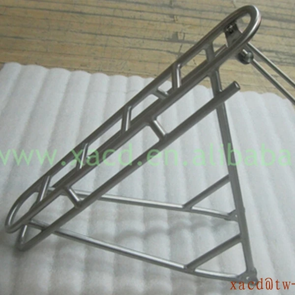 Custom Bicycle Luggage Rack Capacity 25kg Bike Rear Rack Titanium ...