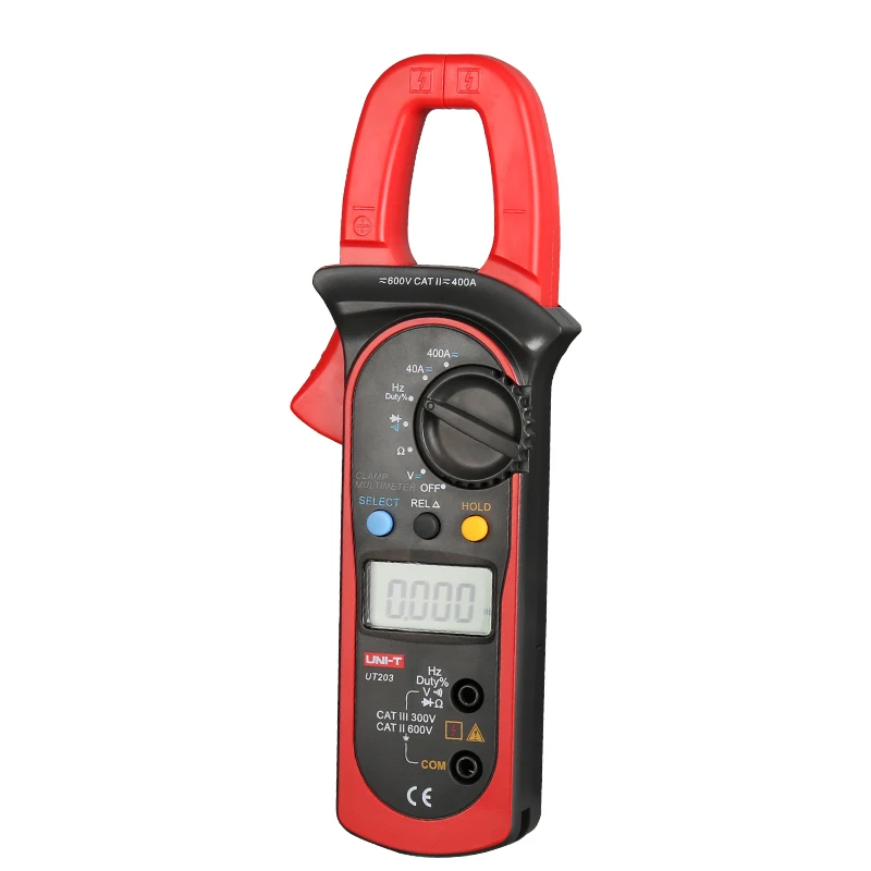 UNI-T UT203 ac dc  Digital Clamp Meter Digital Earth Resistance Clamp Tester Auto Range Clamp Multimeter