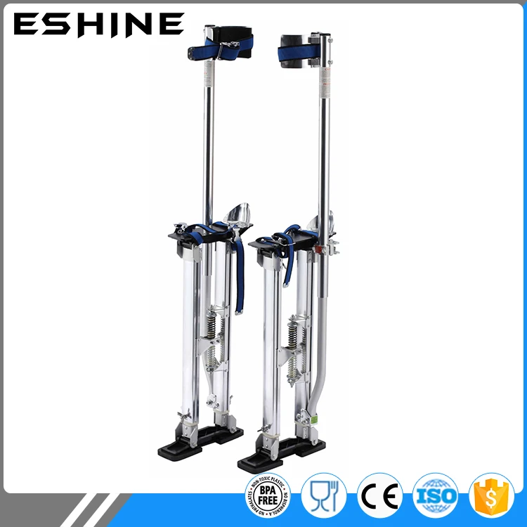 Aluminum Tool Stilts 24" To 40" Adjustable Inch Drywall Stilt For Taping Painting Painter Red