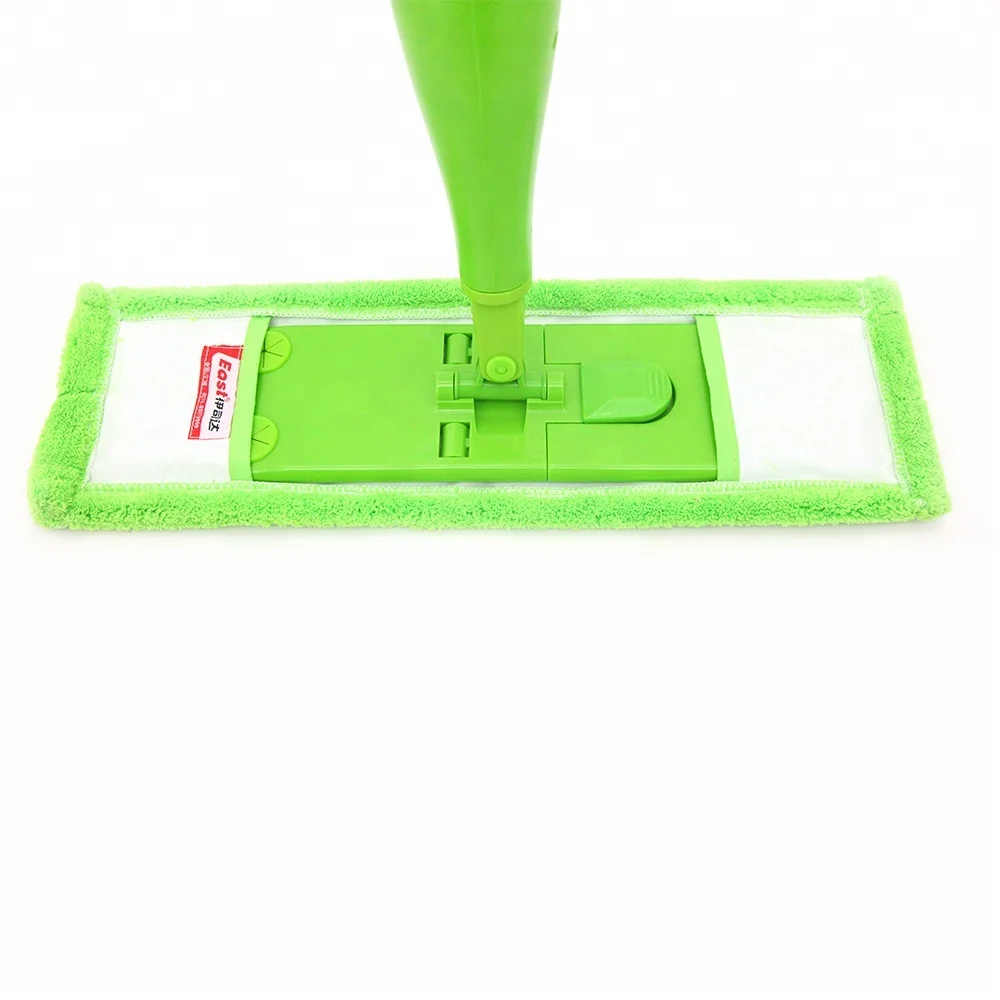 Швабра с мокрым распылителем для мытья пола, многоразовая бутылка с распылителем и 2 моющихся подушечки из микрофибры, плоская Швабра для сухой и влажной уборки