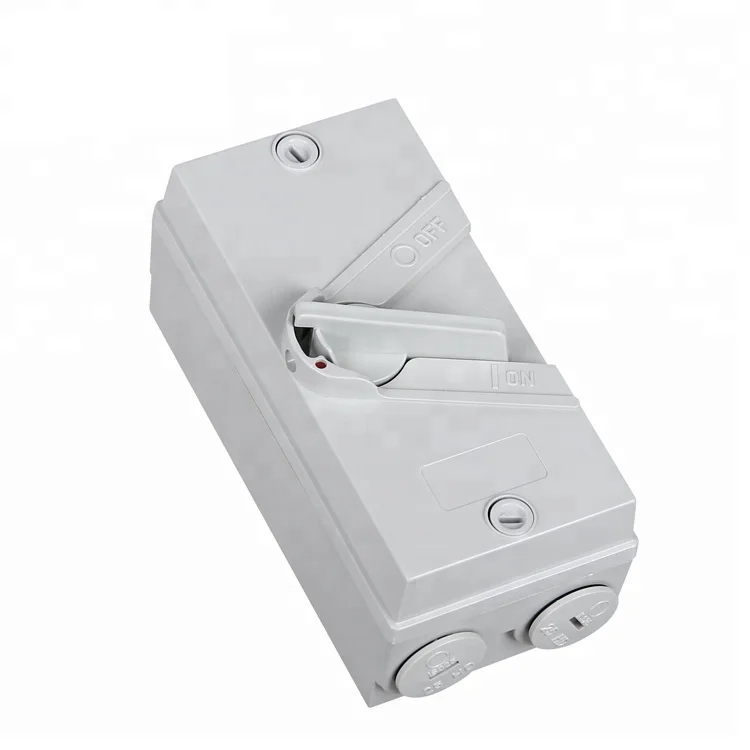 Сертифицированный CE SAA 3-фазный 440 В 20А Закрытый водонепроницаемый изолятор 2 3 4 полюса варианты 3-ступенчатые переключатели