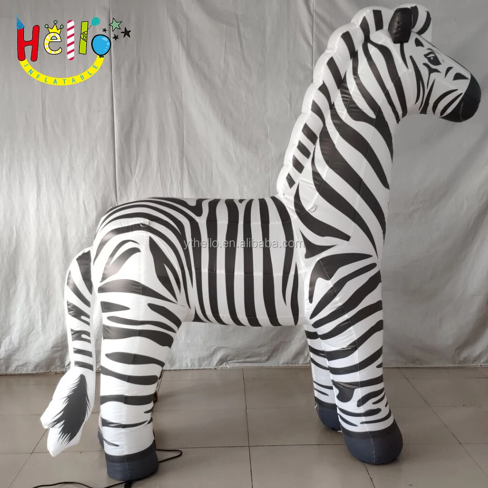 Zoo Inflatable Animal Model Display, Custom Inflatable zebra for Sale