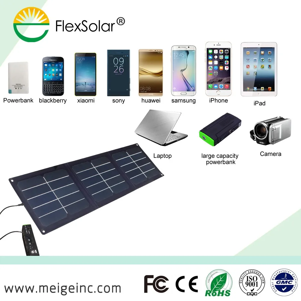 
Солнечное зарядное устройство 34 Вт Sunpower складная солнечная панель с выходом постоянного тока и Usb для сотовых телефонов Powerbanks планшетов и ноутбуков 