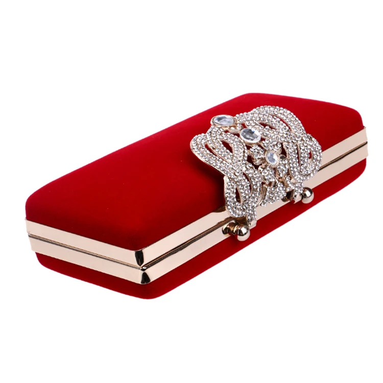 Woman French Fries Wedding Bridal Crystal Evening Bag Pink Red Cocktail  Prom Handbag Diamond Birthday Dinner Gala Party Purses - AliExpress