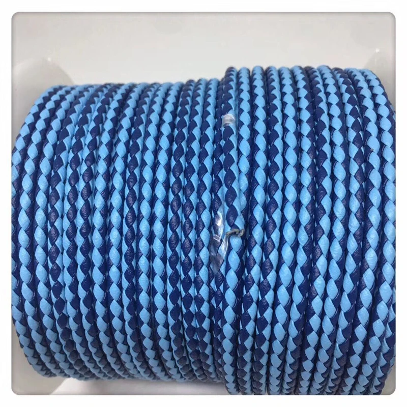 
Плетеный кожаный шнур высшего качества для изготовления ювелирных изделий «сделай сам», черный Nappa 3 мм 4 мм 5 мм 6 мм 8 мм 