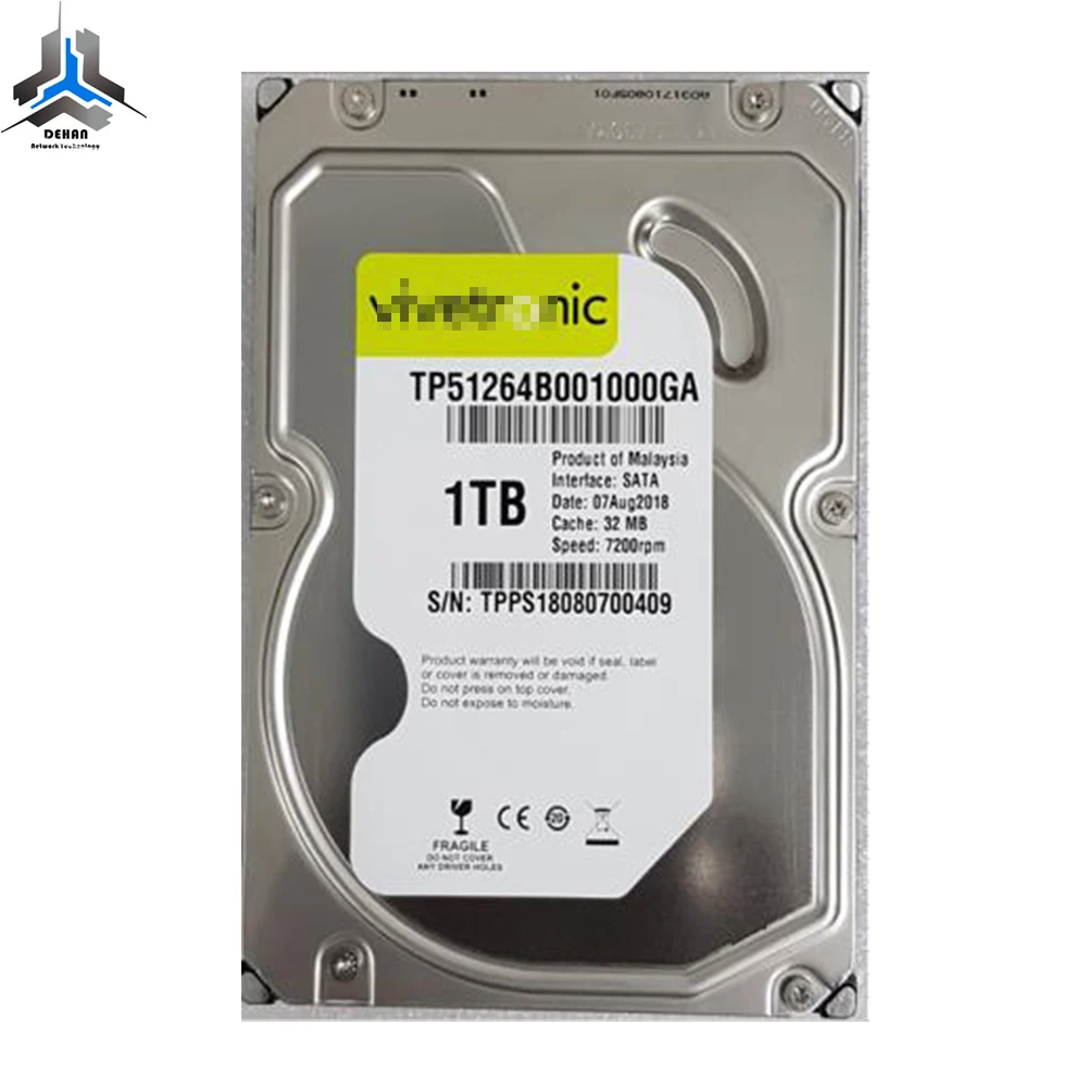 Жесткий стол 3,5 дюйма внутренний 1 ТБ 32 Мб Кэш 7200 об/мин SATA 6,0 ГБ/сек. TP51264B001000GA HDD для настольного компьютера