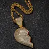 Left Heart Gold + Rope Chain