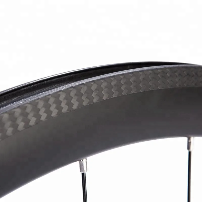 Bike Carbon Fiber Road Wheelset 50mm Depth 700c Rims