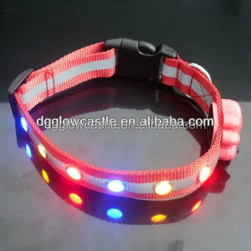 Costom из светодиодов собака жемчужина шику воротник ожерелье