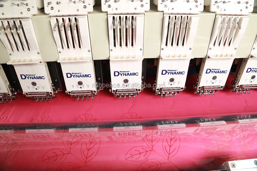 Компьютеризированная многоцветная однорулонная стеганая и вышивальная машина Richpeace