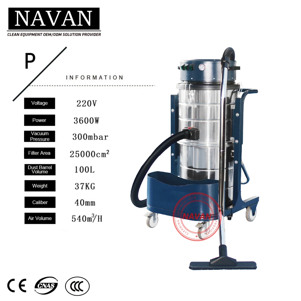 
Factory direct 100L Electric industrial automatic vacuum cleaner handheld 