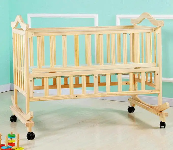 Wooden baby cradle designs Clearance