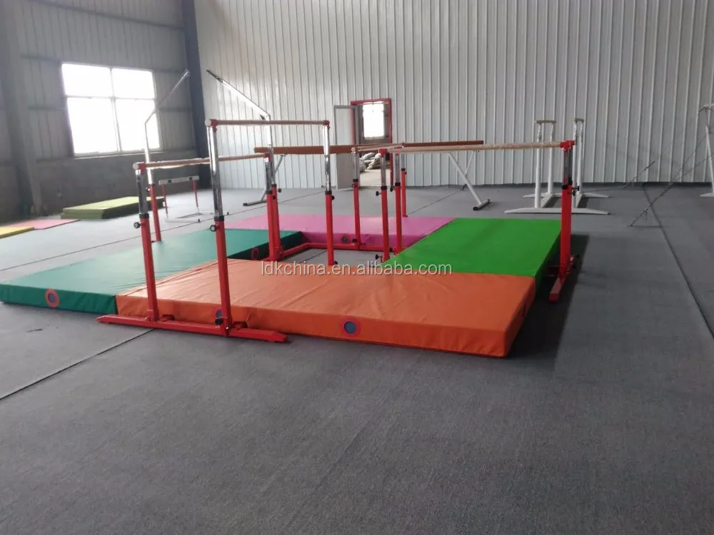 Barre De Gymnastique Pliable Enfant – Hauteur Réglable, Sécurité Double Verrouillage, Base 6 Points – 140 Lbs Max