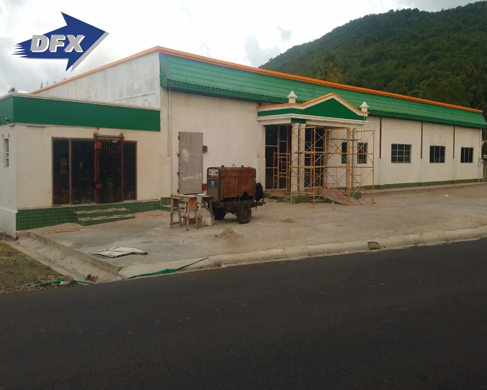 Multifloor Prefabricated Steel Structure Supermarket Mart Building Mall
