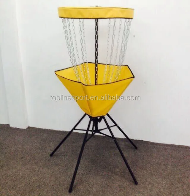 folding disc golf basket