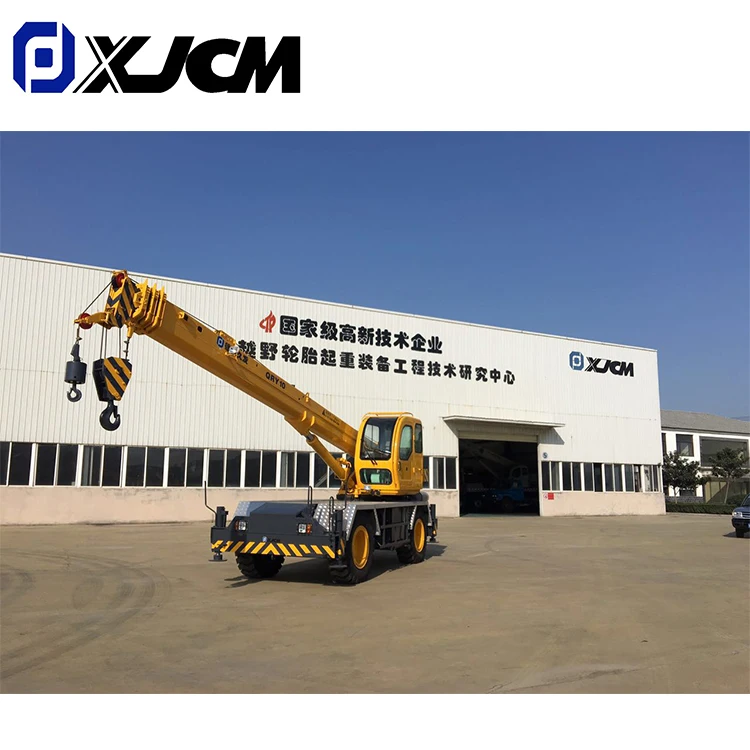 Small 10 Ton Engine Mobile Rough Terrain Crane by XJCM Machinery