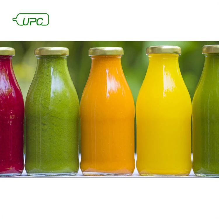Transparent Lemon Drinking Water Juice Bottle 16oz 500ml Cheap Glass Milk Bottle 250ml 350ml Glass Juice Bottle for Beverage