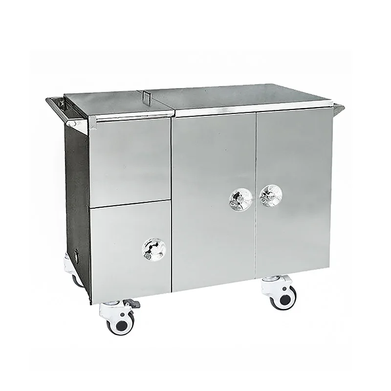 Movable Medical Hospital Food Carts Stainless Steel With Wheels ...