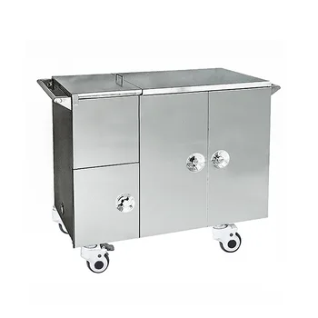 Movable Medical Hospital Food Carts Stainless Steel With Wheels - Buy ...