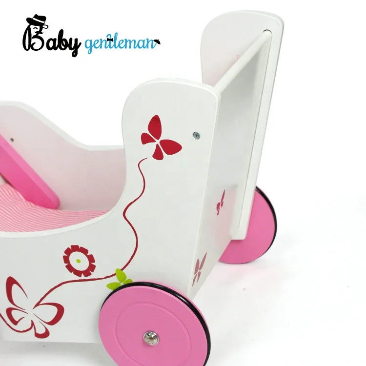 Лидер продаж, детская Первая деревянная кукольная коляска с ящиком для хранения Z16085E