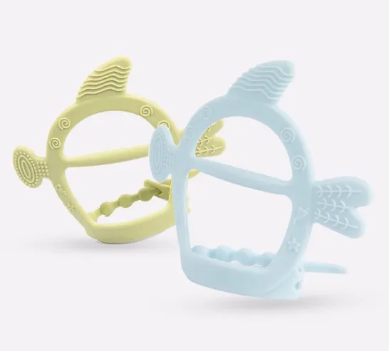 Новый дизайн, пищевой силикон, детская игрушка-прорезыватель для зубов, милый детский браслет-прорезыватель для зубов из бисфенола А