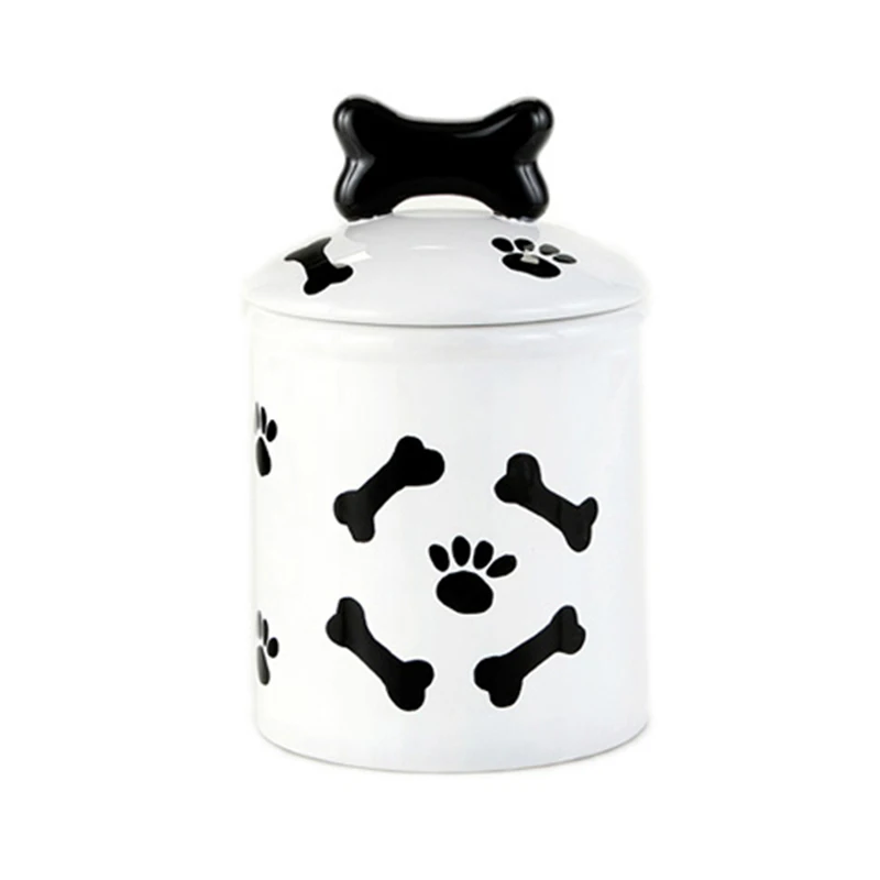 dog treat ceramic jar