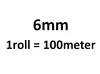 6mm/ 100meter/roll