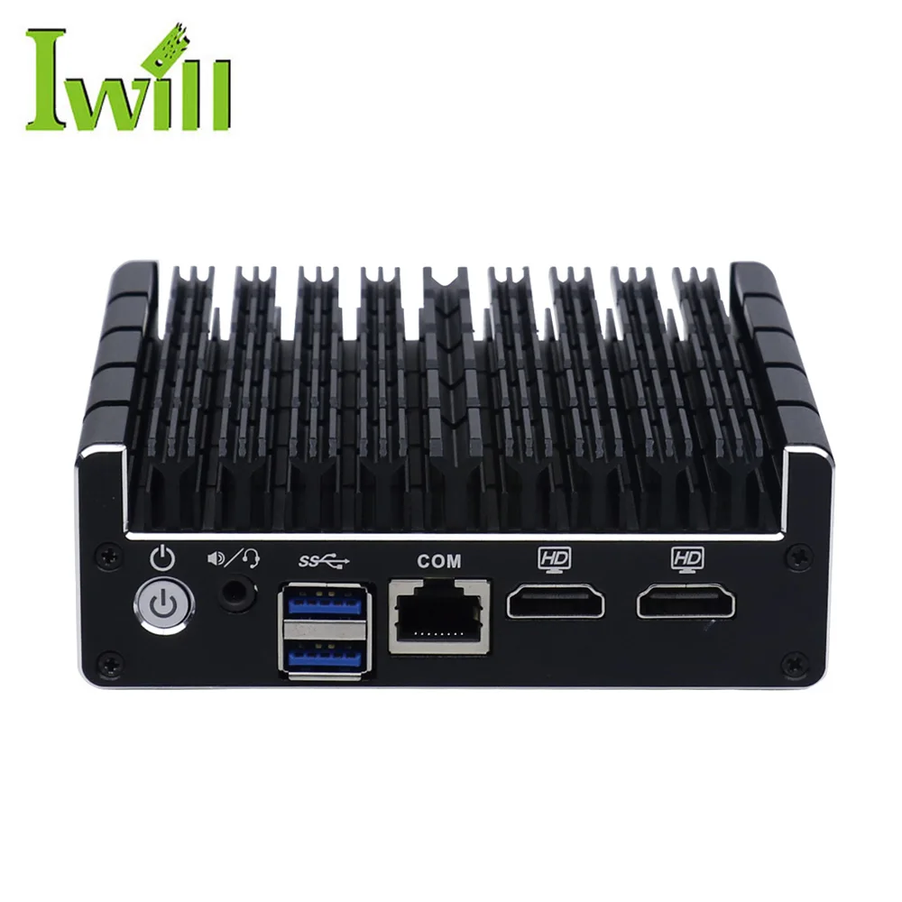 Small Size Nano Itx Pc Dual Core Ddr3 Motherboard 2HD Ports Dual Lan NUC Box