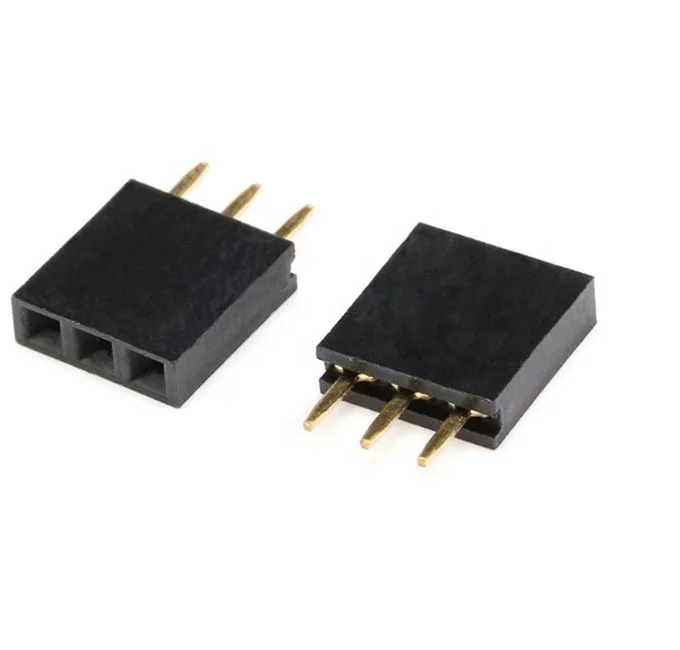 2.54mm Tek Sıra Pin Dişi Pin Header Soket 1*2 p 3 p 4 p 5 p 6 p 7