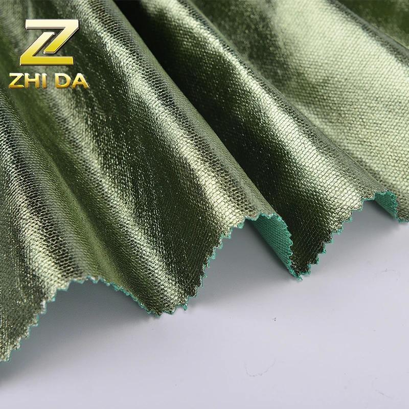 Source Fabric supplier china/metallic membrane metal film coated Martin Canvas  fabric for designer handbags on m.