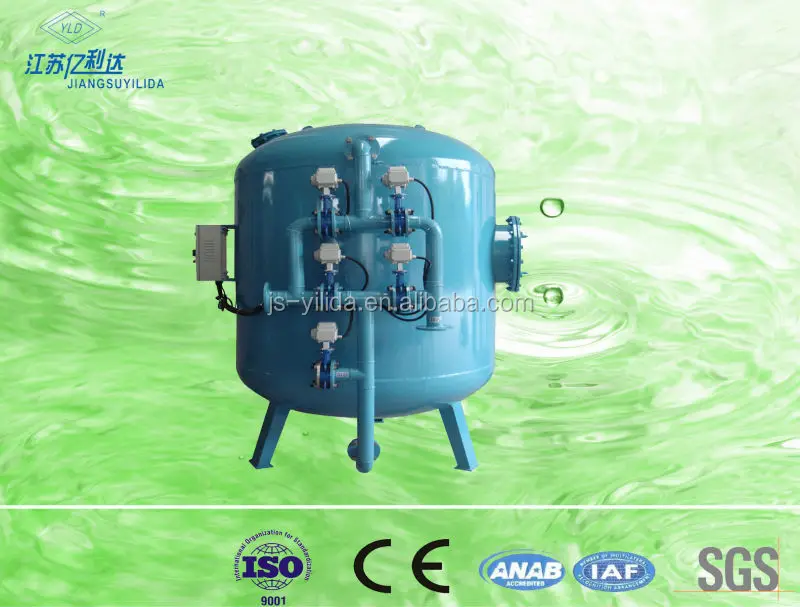 PLC Type Automatic Backwash Quartz Sand Filter for Sewage Treatment Plant