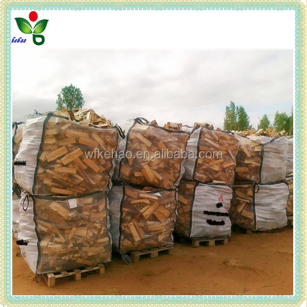 Fire Wood Packaging Plastic Bags For Wood Jumbo Mesh Bag/pp