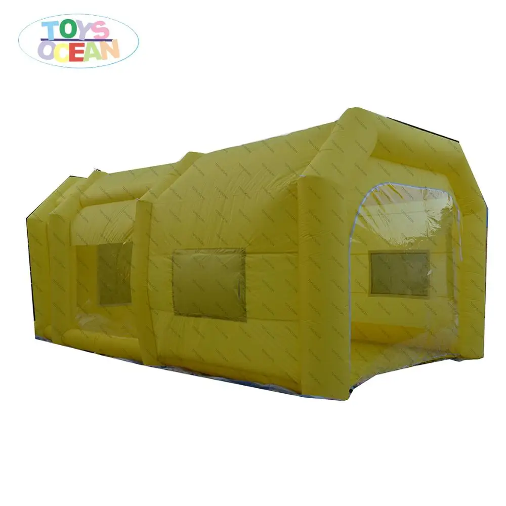 Customized Design Inflatable Mobile Portable Car Paint Spray Baking Booth with Blower and Filter