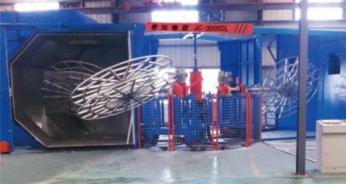 Ротационная формовочная машина carrousel machine с 3 рукавами