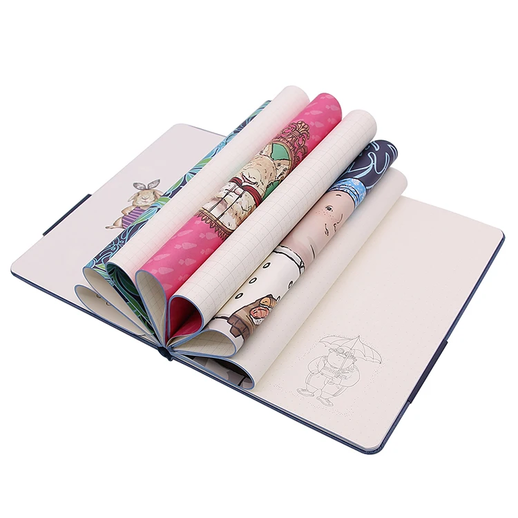 LABON Wholesale Journal Coloring Page Bunny Hindi Adult Comics Cartoon Cover Fancy Diary A5 Notebook