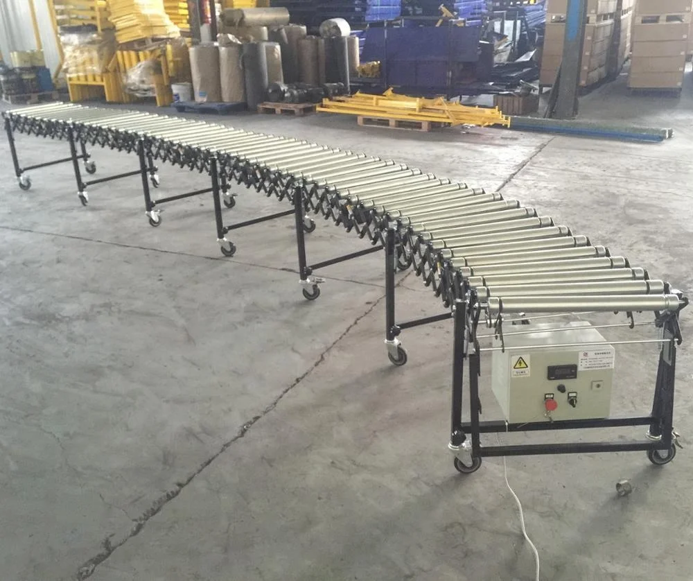 Flexible Motorized Roller Conveyor for Container Loading Unloading