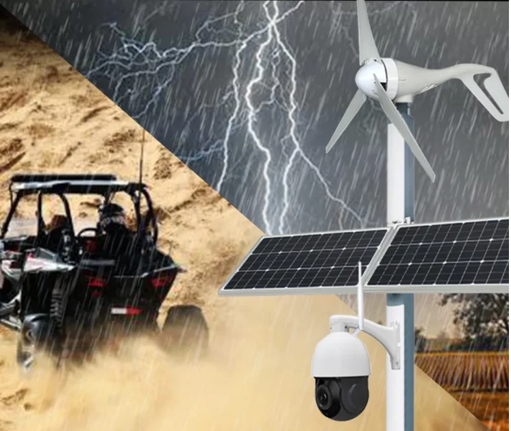 High quality 1000W wind turbine Waterproof Solar Wind Hybrid System 4G LTE 3G WCDMA Wireless security system