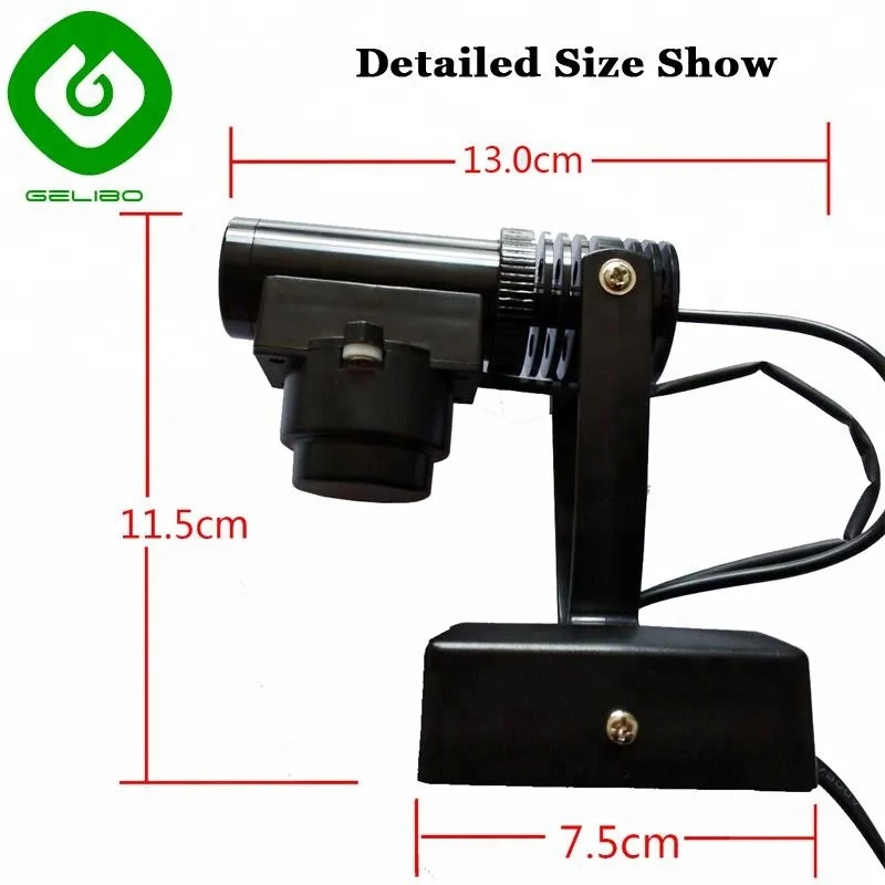 Вращающаяся Светодиодная лампа gobo нового поколения 15 Вт для праздничного украшения и рекламы магазина