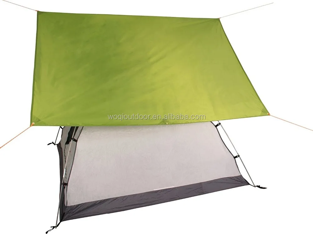 Wasserdichtes Regen-Tarp von Woqi - Tragbares, leichtes Regenschutz- und  Hngematten-Tarp - Unverzichtbares Camping-Tarp